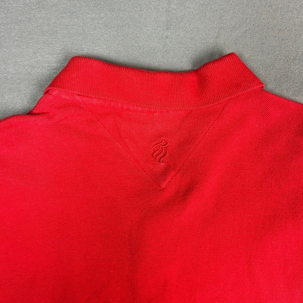 Rocawear Polo Shirt Short Sleeve Pique Logo Men Size M Red - Picture 7 of 8